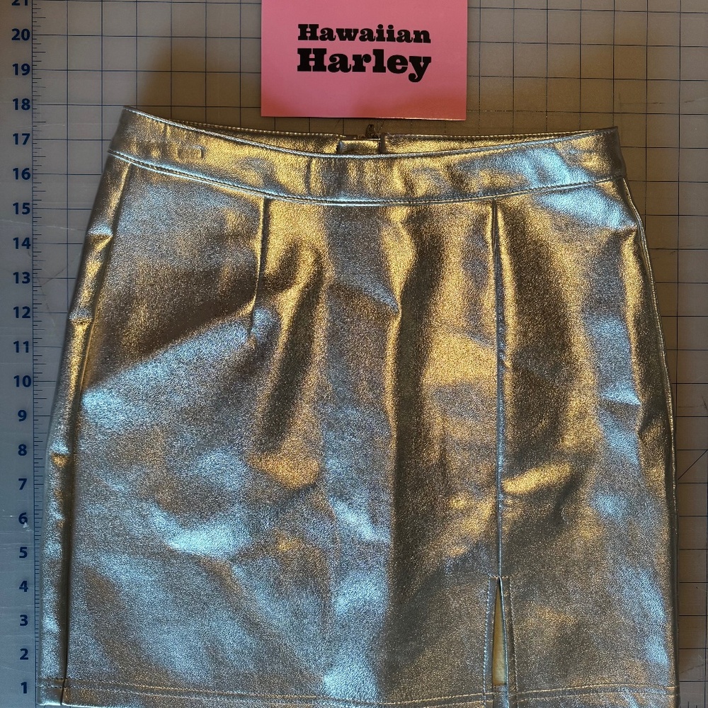 Y2K Cowgirl Silver Faux Leather Mini